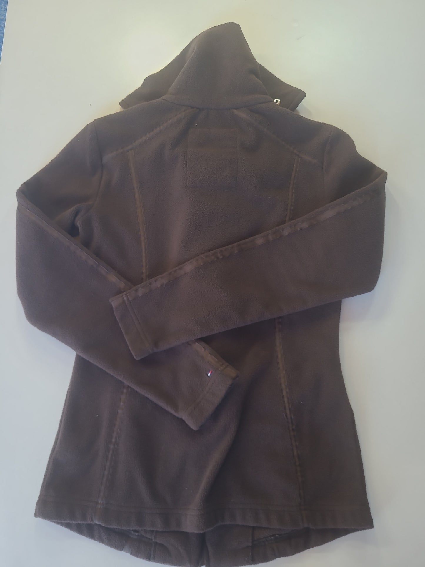 Vintage Tommy Hilfiger Zip Up Fleece Jacket Brown - XS