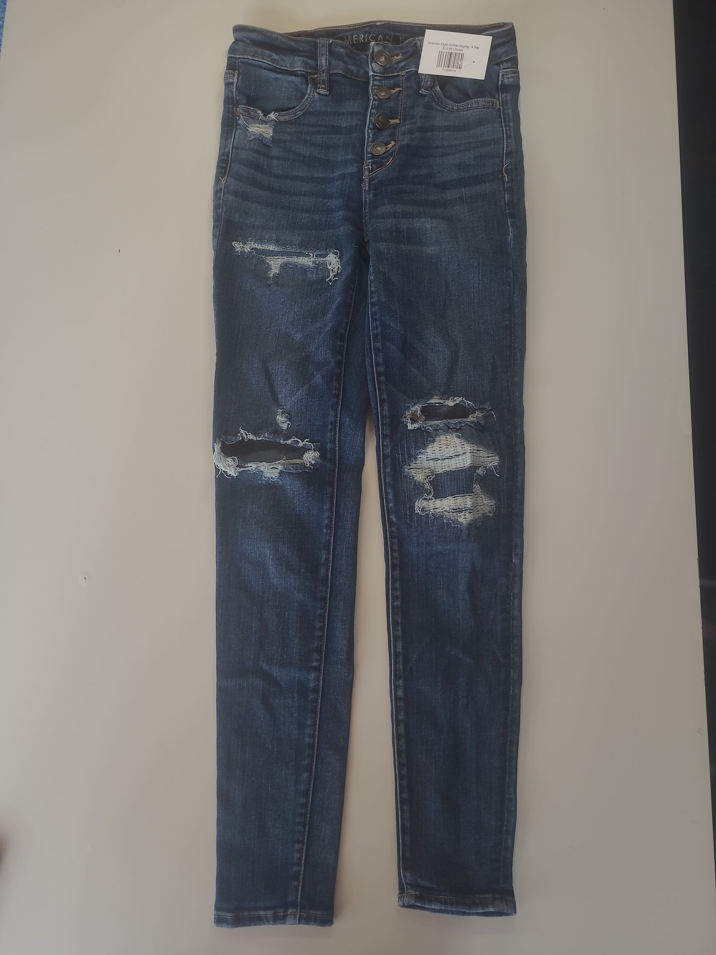 American Eagle Hi-Rise Jegging Dark Washed - 4 Reg