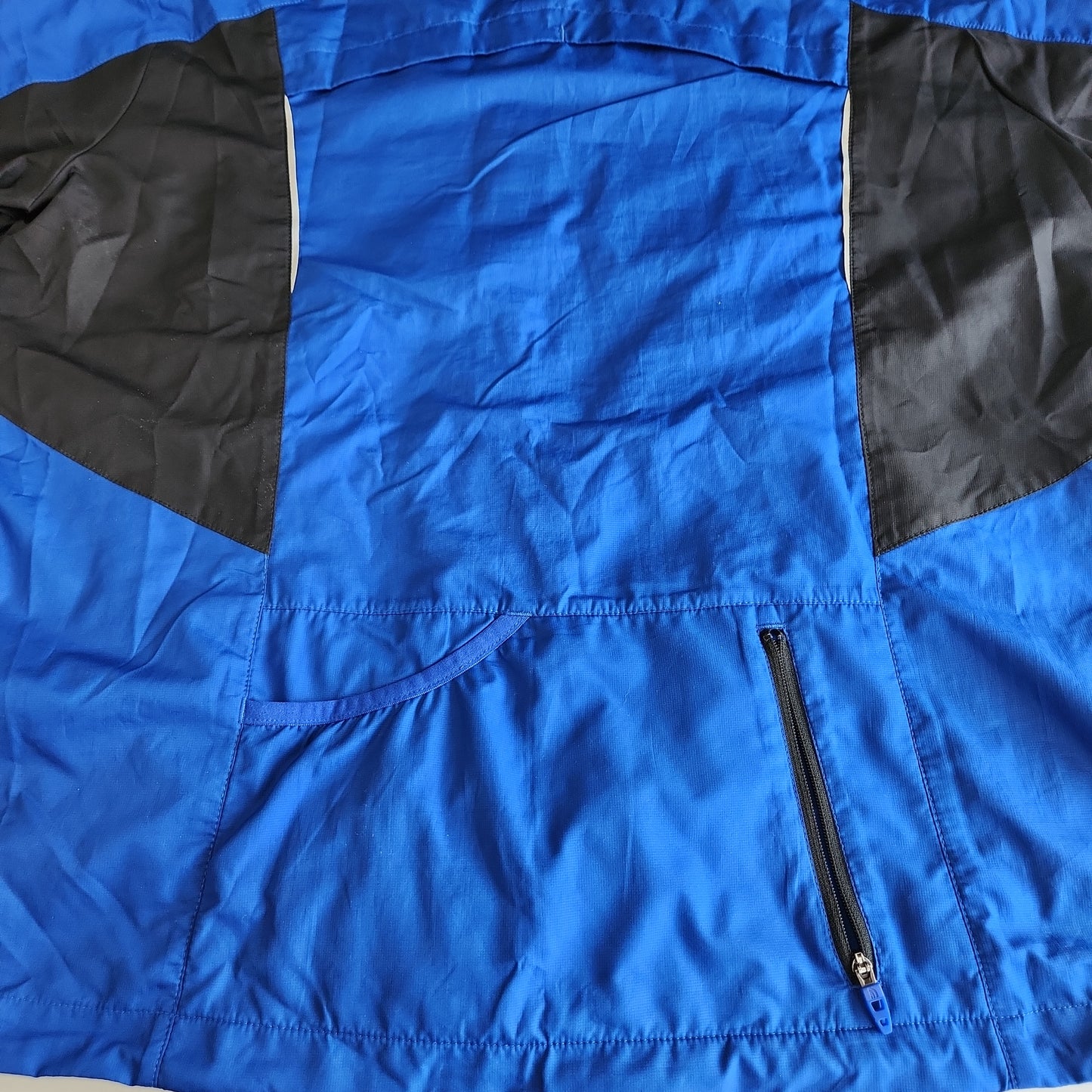 The North Face Zip Up Windbreaker Blue/Black - Medium