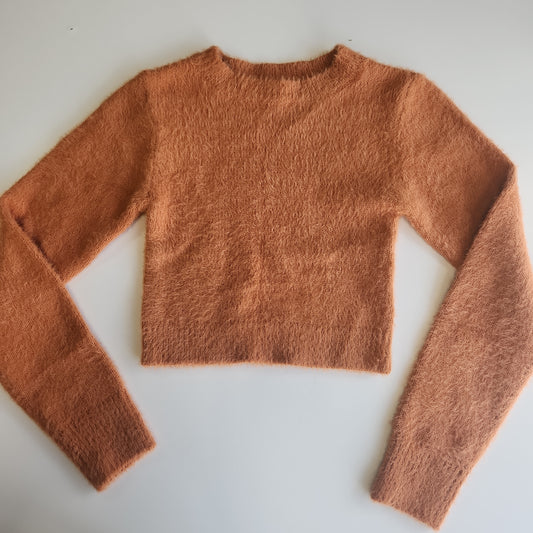 Urban Outfitters Super Soft Long Sleeve Shirt Brown - XS