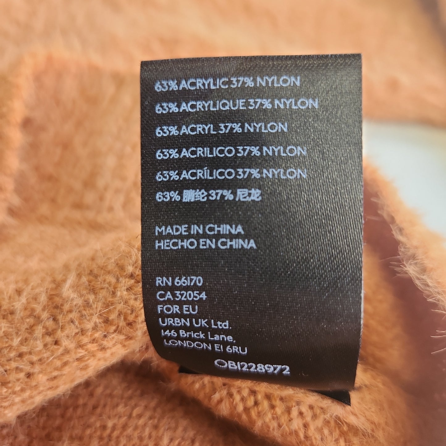 Urban Outfitters Super Soft Long Sleeve Shirt Brown - XS