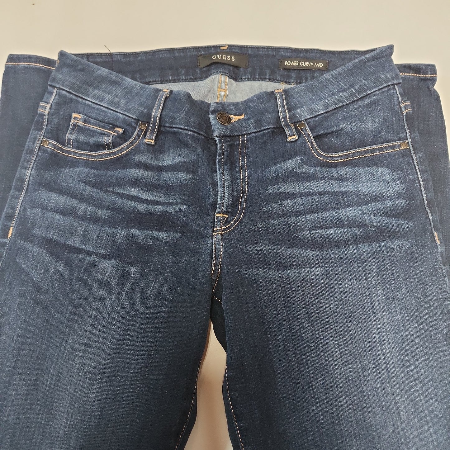 Guess Power Curve Mid Rise Jeans Medium Washed - 28