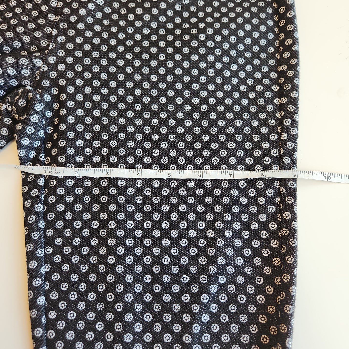 Michael Kors Patterned Women's Trousers Black/White - Size Small