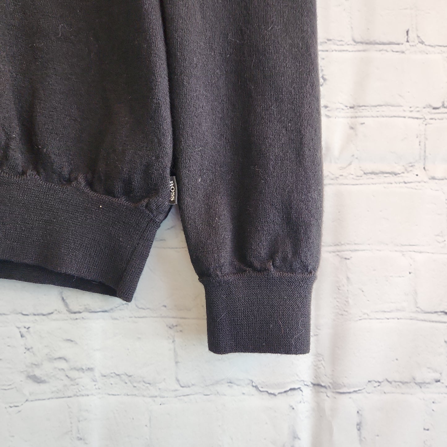 Hugo Boss Black Wool Sweater Black - Large