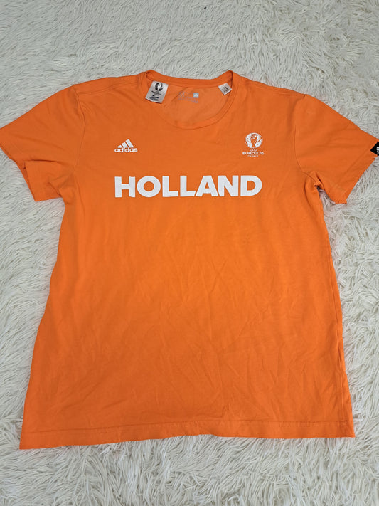 Adidas Euroworld 2014 Holland Soccer Men's Shirt Orange - Size Medium