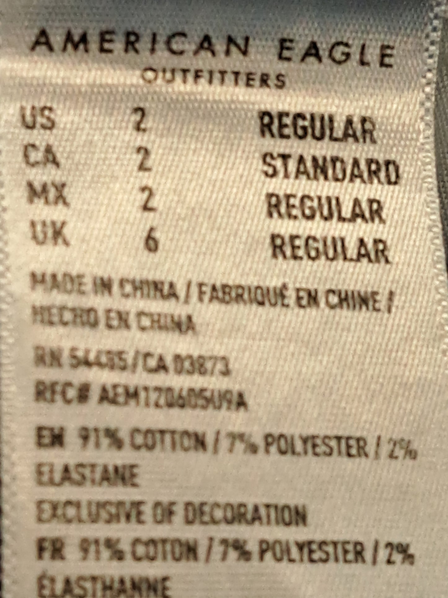 American Eagle Curvy Hi-Rise Jegging Medium Washed - 2
