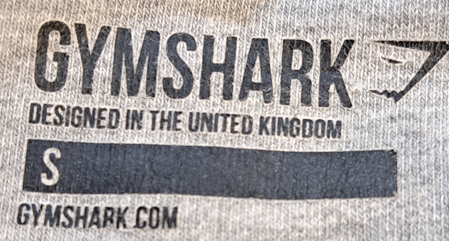 Gymshark Zip Up Men's Hoodie Grey/Blue - Size Small