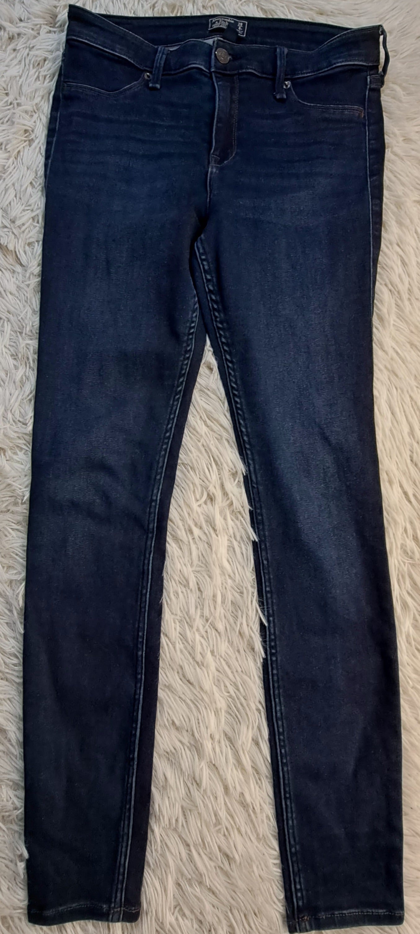 Abercrombie & Fitch Harper Low Rise Jeggings Dark Washed - 28