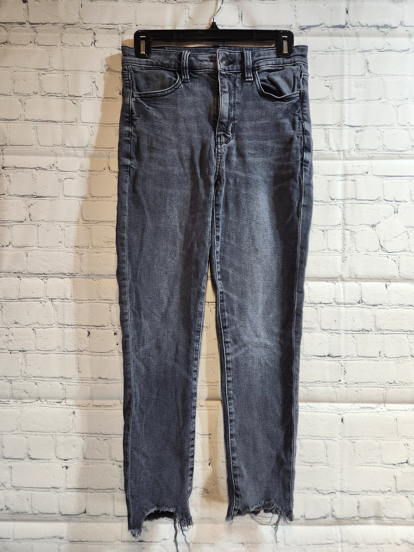American Eagle Women's Super Hi Rise Jegging Dark Washed - S/6 (Short)