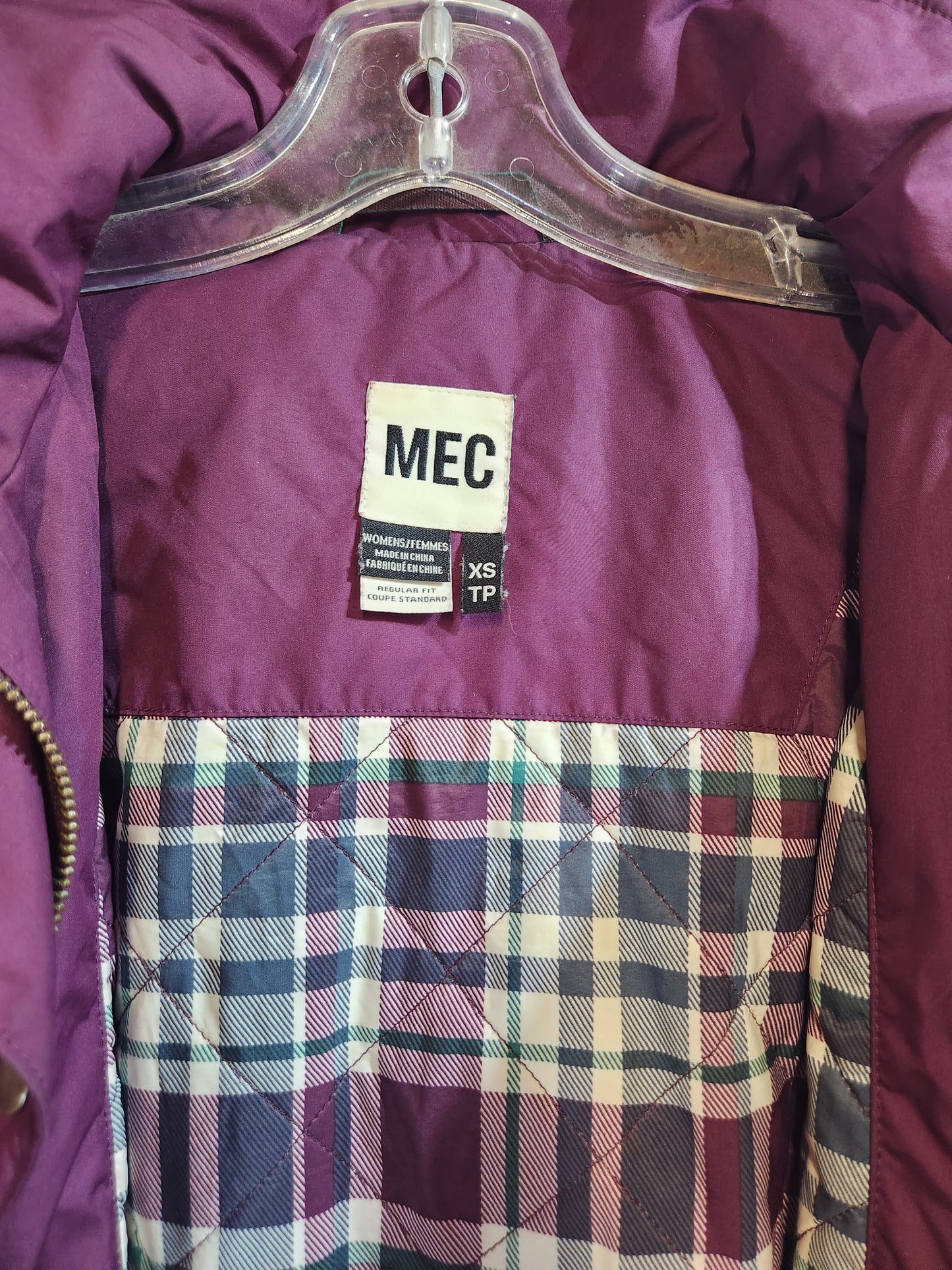 MEC Women's Rain Jacket Purple - XS