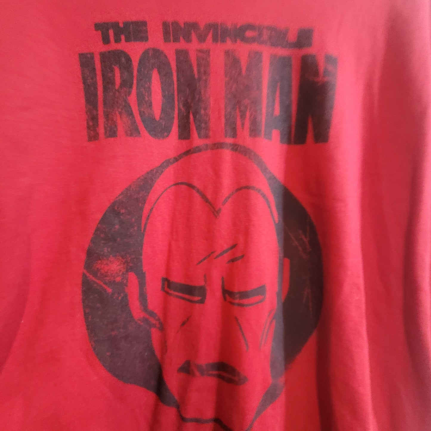 Marvel Iron Man Disney Men's Tee Red - Size Large