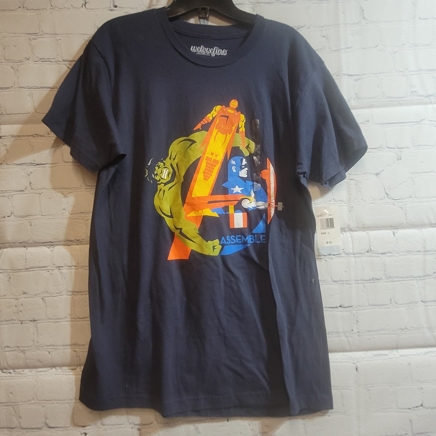 Marvel Avengers Tee Blue - Large