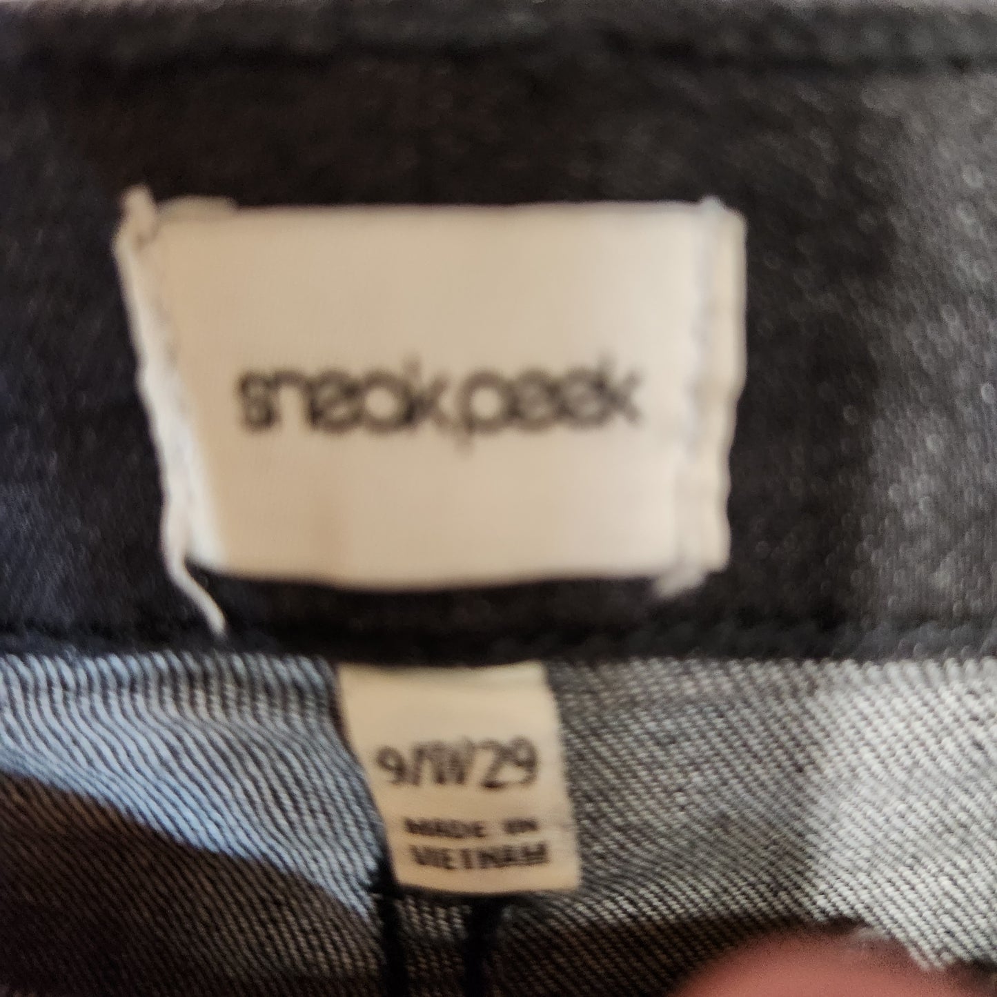 Sneak Peek Ripped Flare Jeans Black - Medium