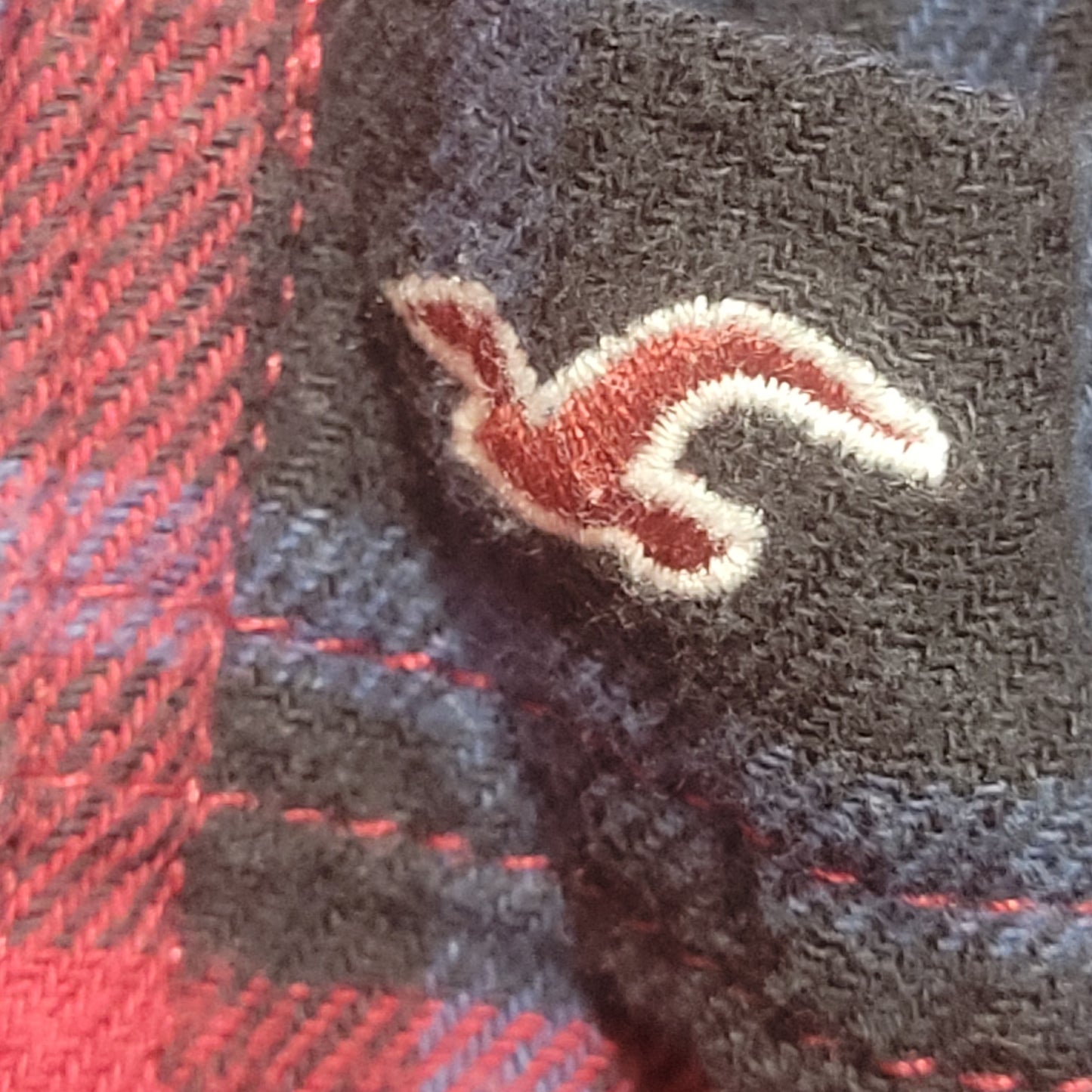 Hollister Men's Flannel Plaid Red - Medium