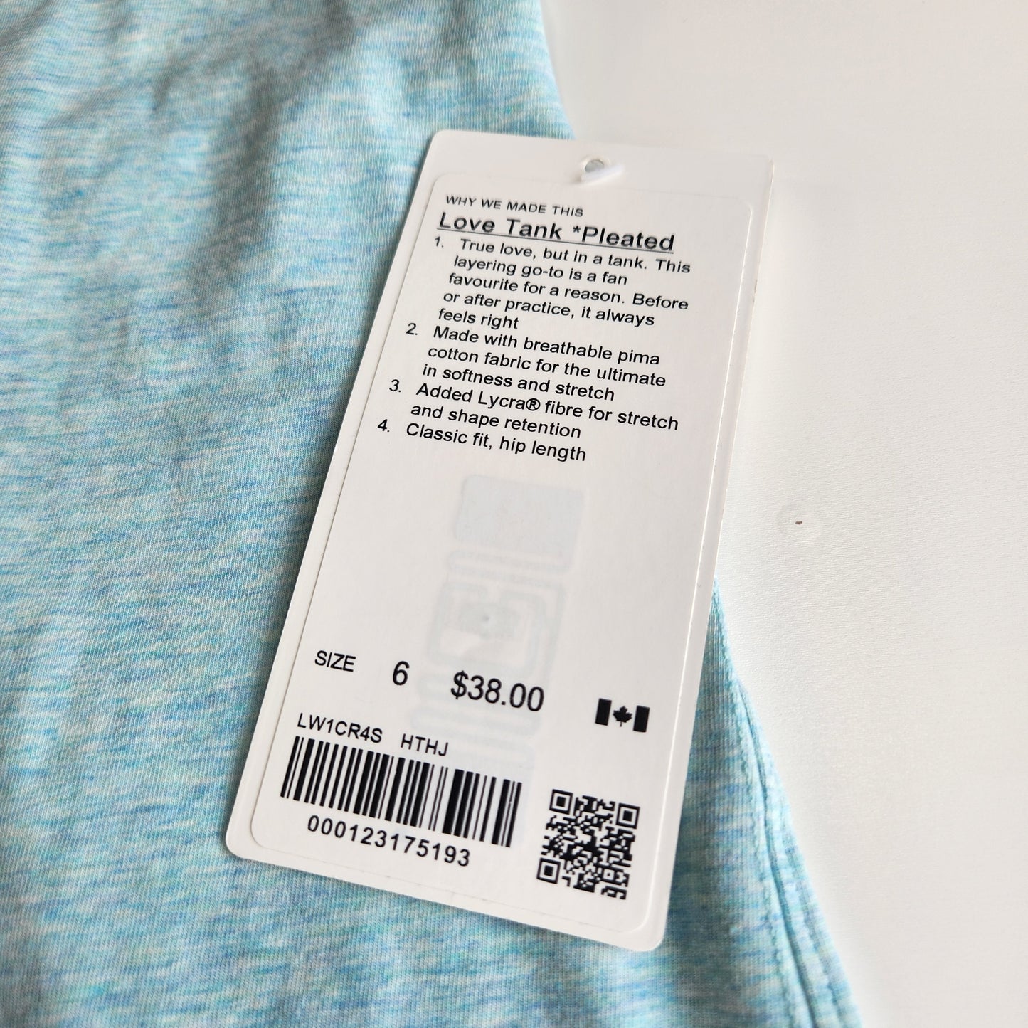 Lululemon Love Tank Light Blue - 6