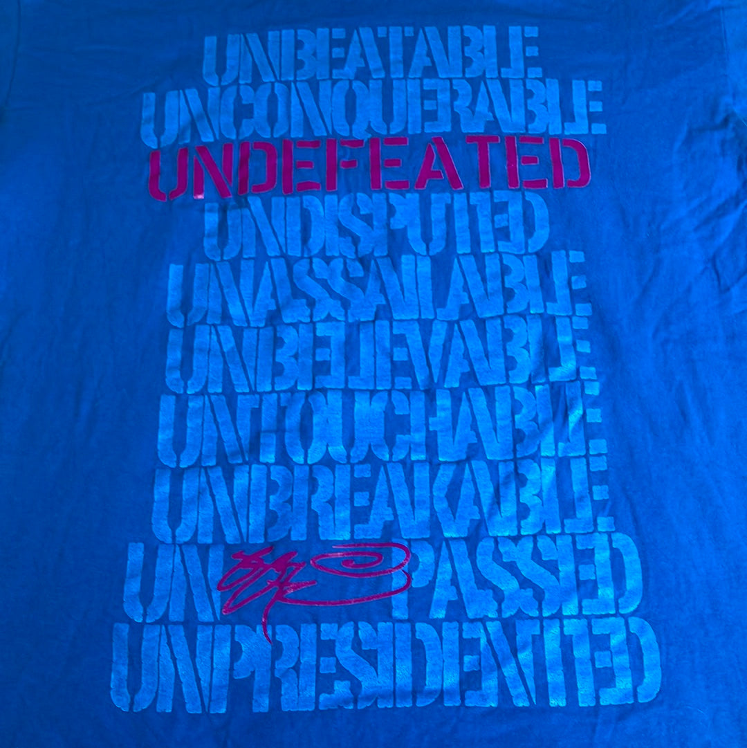 Undefeated Graphic Men's Tee Blue - Size Large