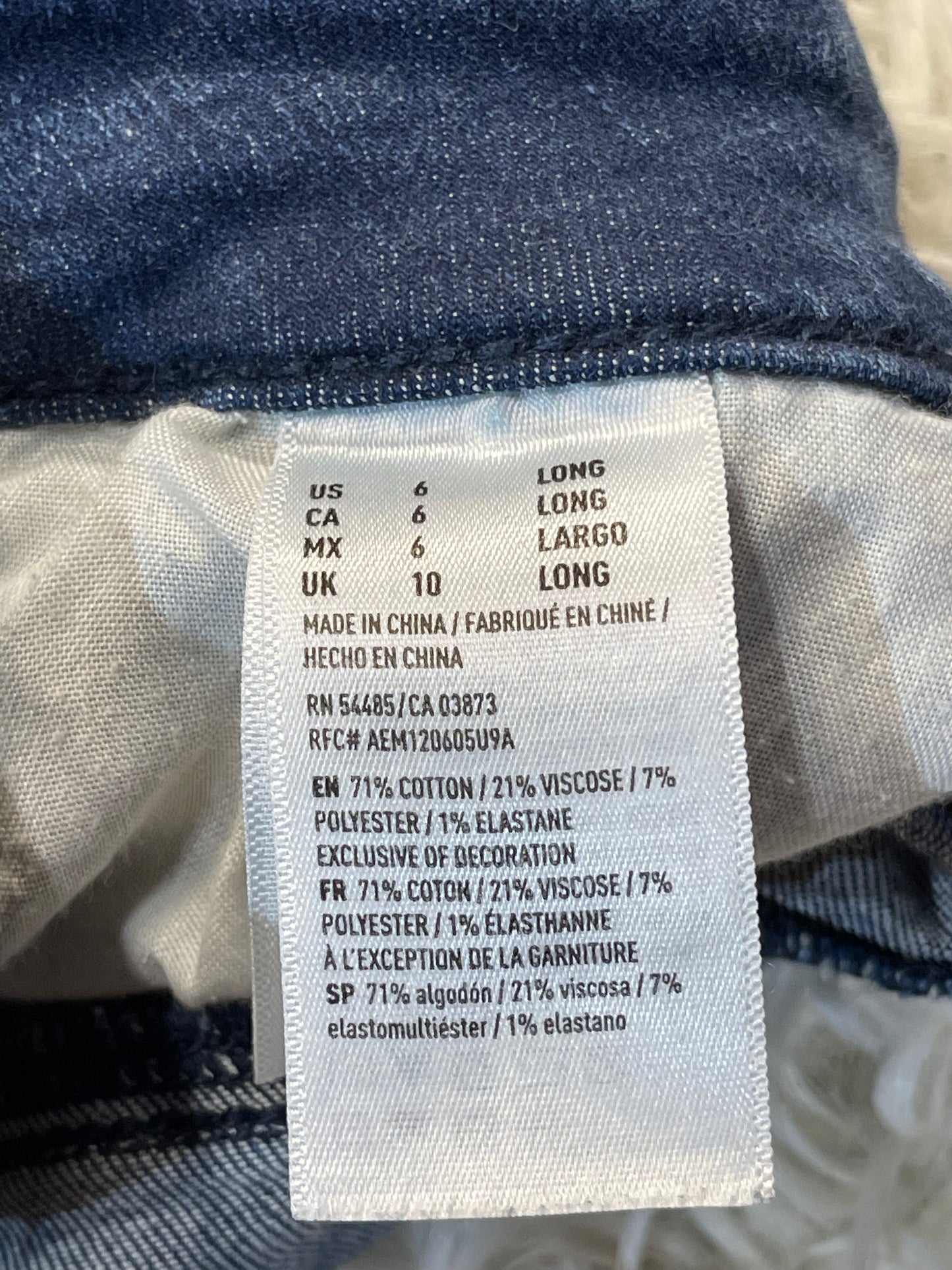 American Eagle Hi-Rise Jegging Crop Light Washed - 6