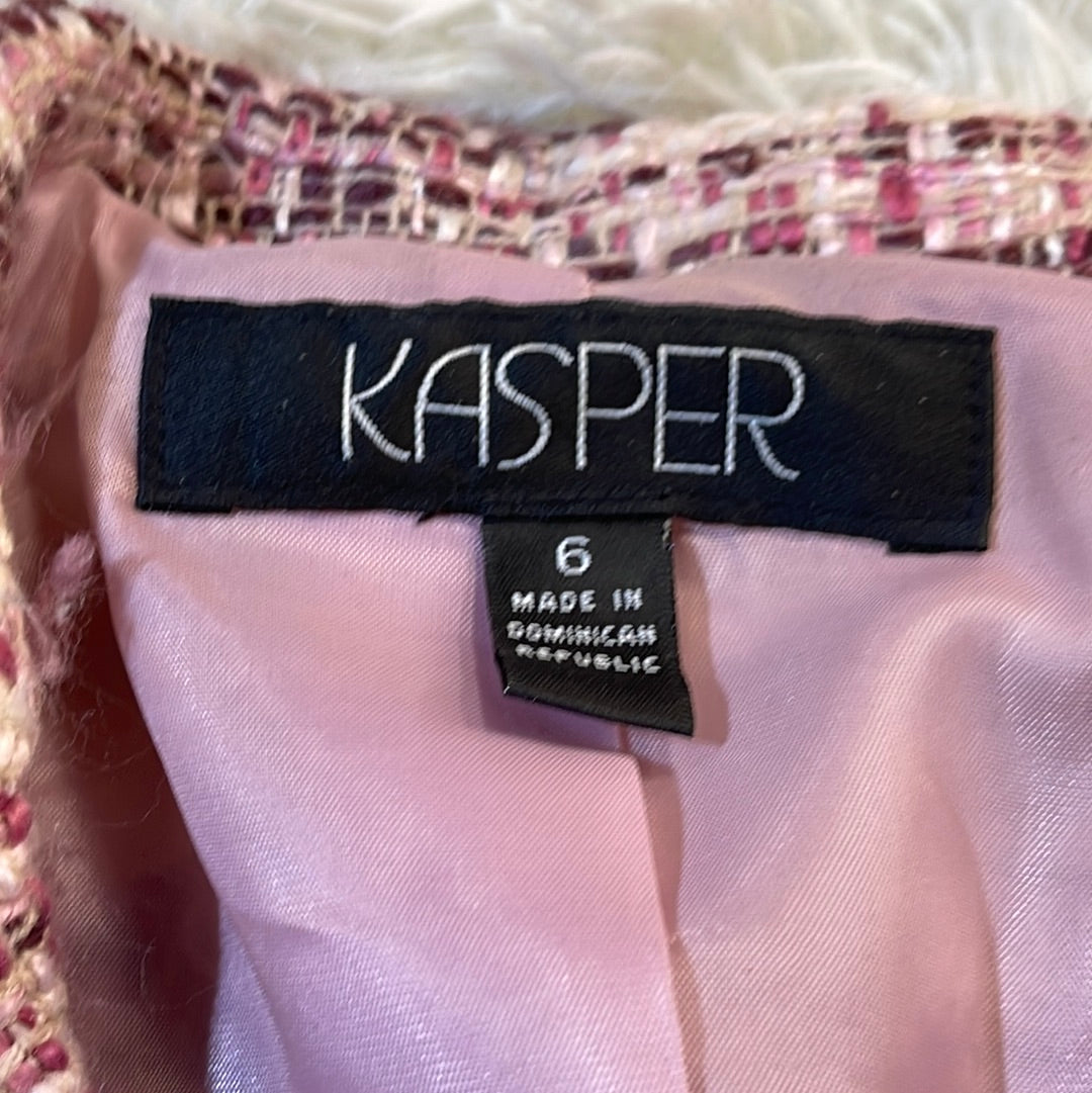 Vintage Kasper Tweed Jacket Pink - 6