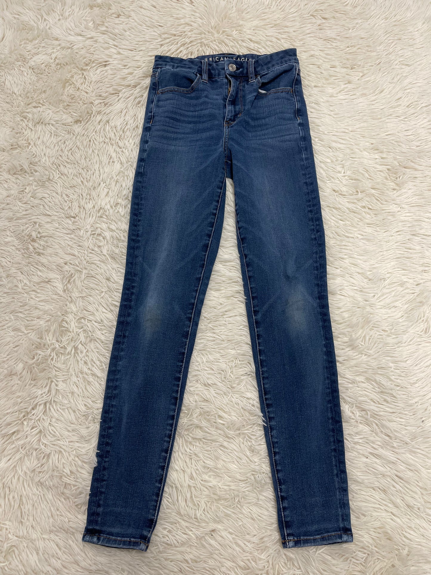 American Eagle Curvy Super Hi-Rise Jeggings Medium Washed - 2