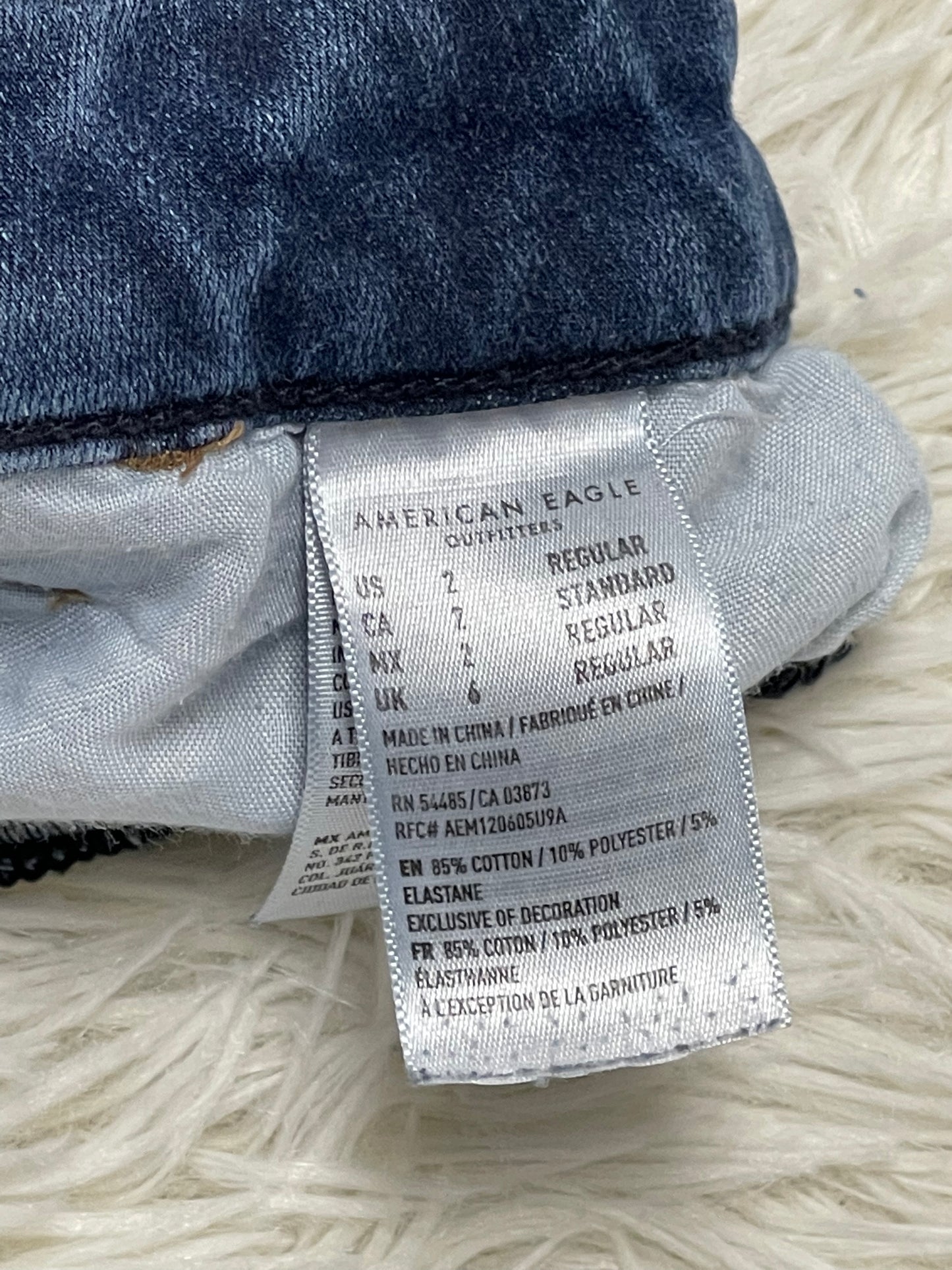 American Eagle Curvy Super Hi-Rise Jeggings Medium Washed - 2