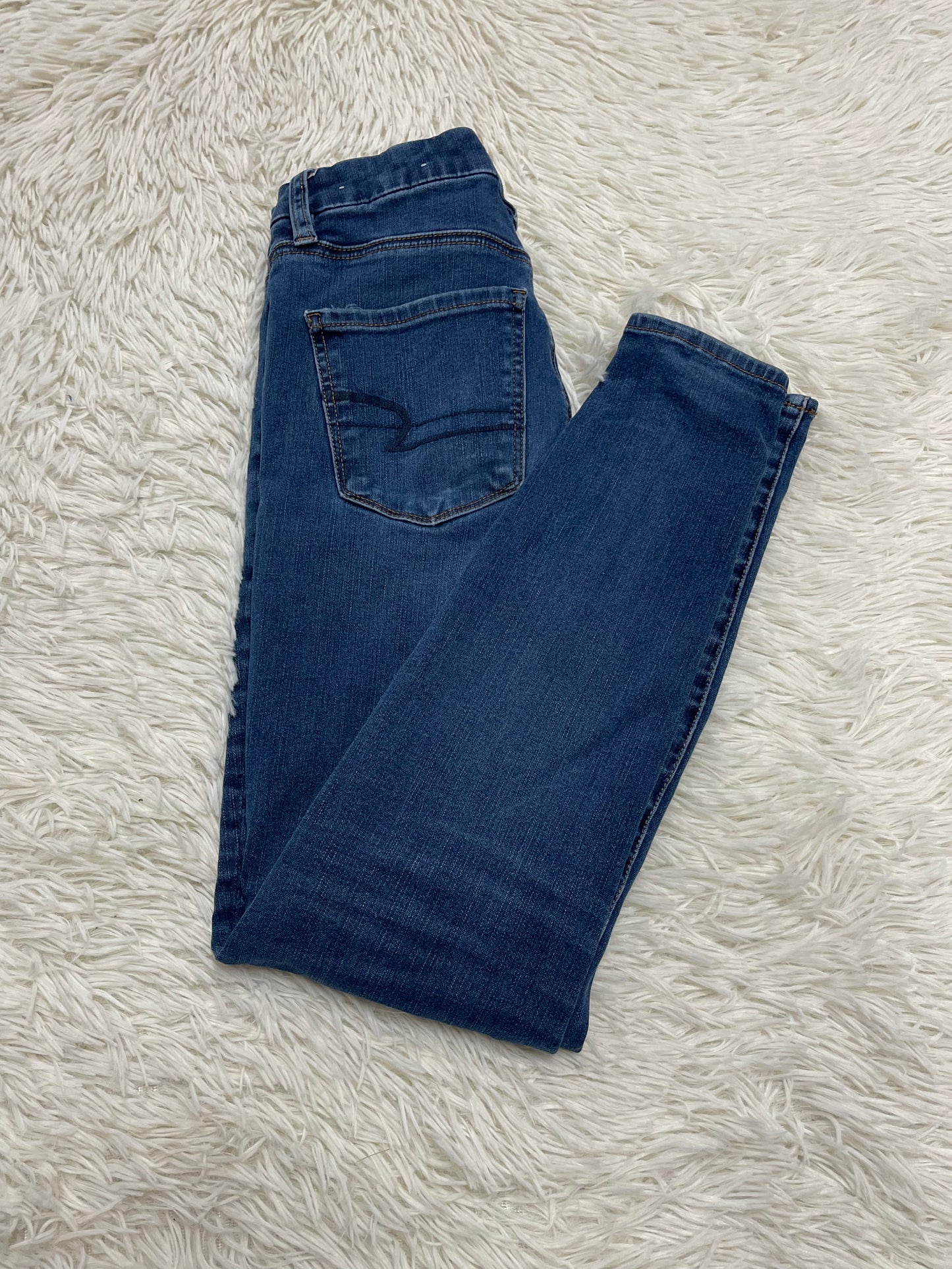 American Eagle Curvy Super Hi-Rise Jeggings Medium Washed - 2