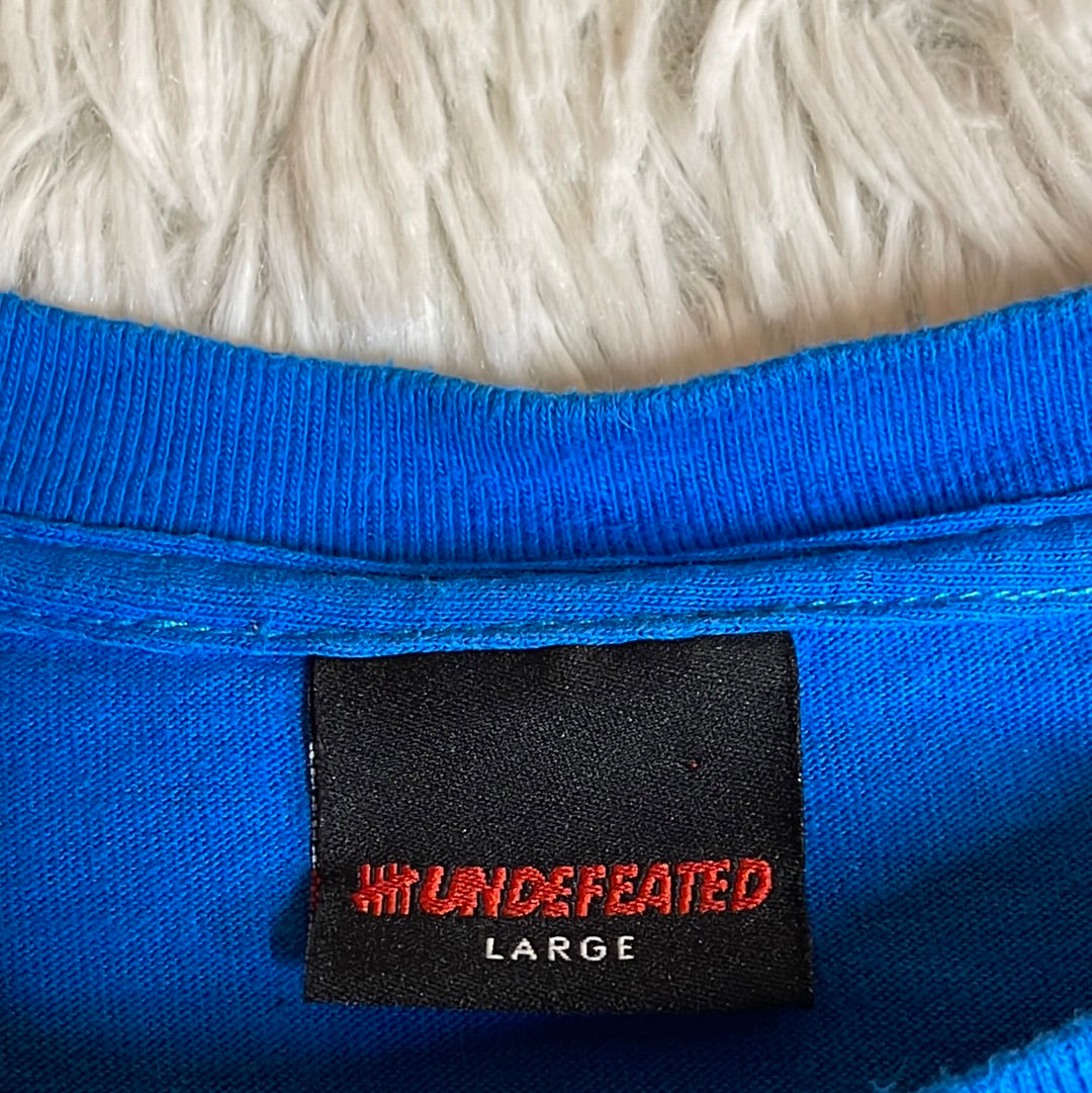Undefeated Graphic Men's Tee Blue - Size Large