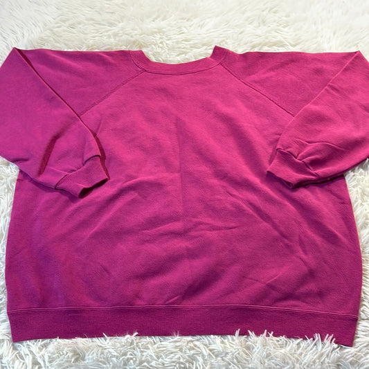 Vintage Hanes Her Way Crewneck Sweater Pink - XL