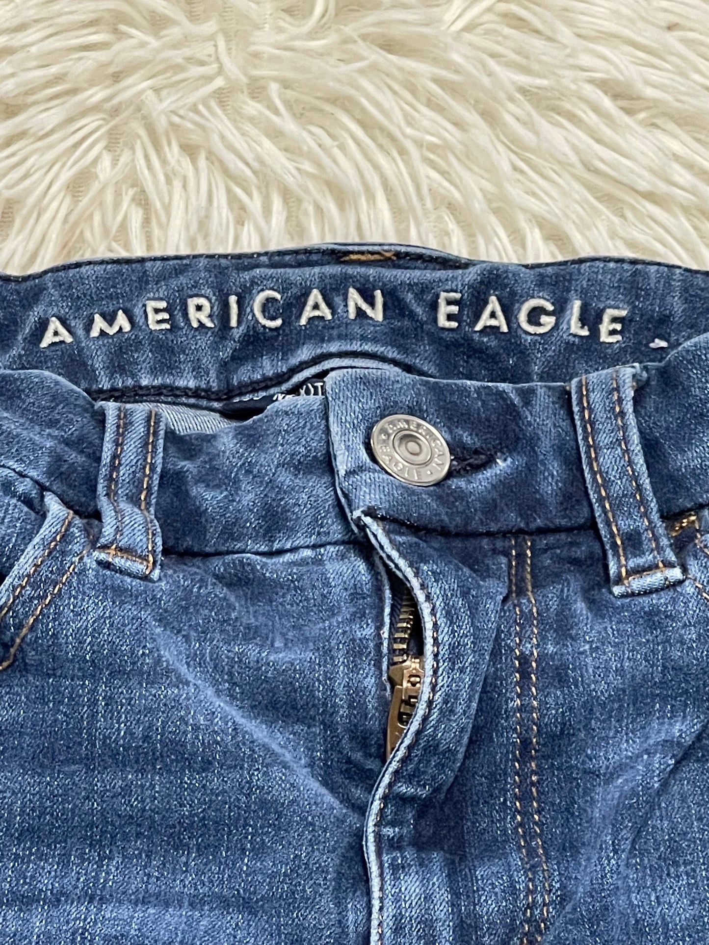 American Eagle Curvy Super Hi-Rise Jeggings Medium Washed - 2