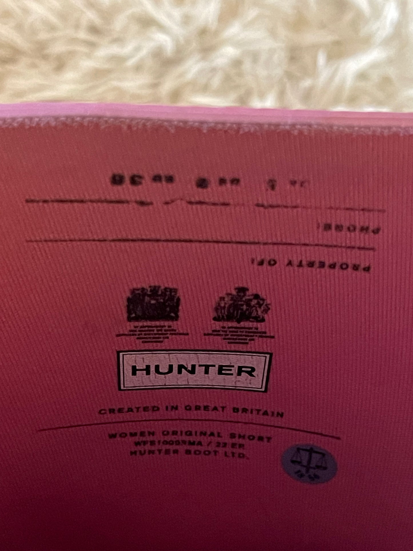 Hunter Boots Pink Gum - 5