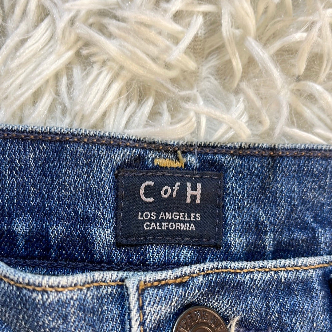Citizens of Humanity Drew Fray High Rise Crop Flare Jeans Medium Washed - 25