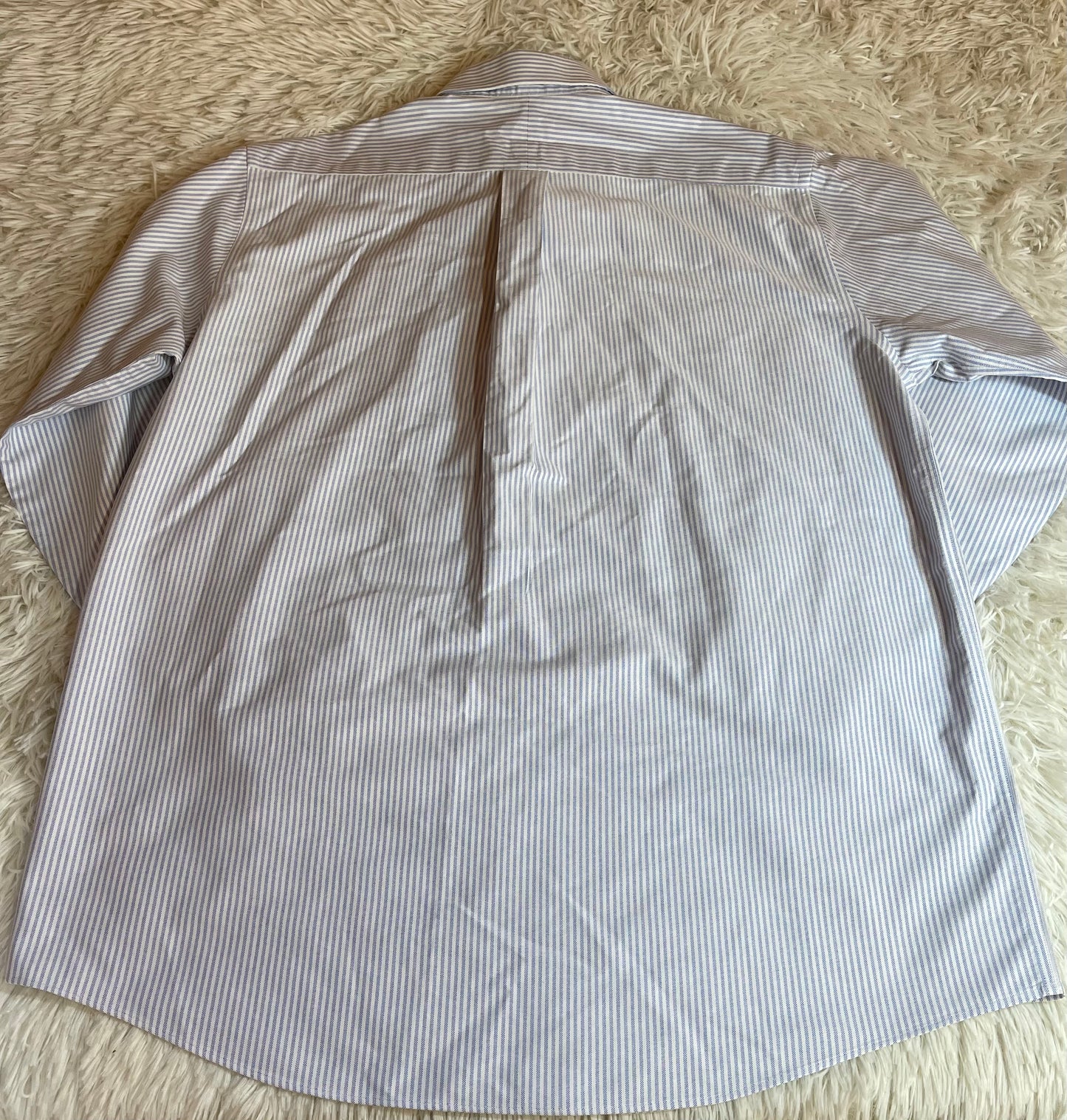 L.L Bean Men's Button Up Wrinkle Resistant White Patterned - 16-33