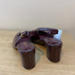 Margaux Cluny Slingback Sandals Burgundy - Size 7.5