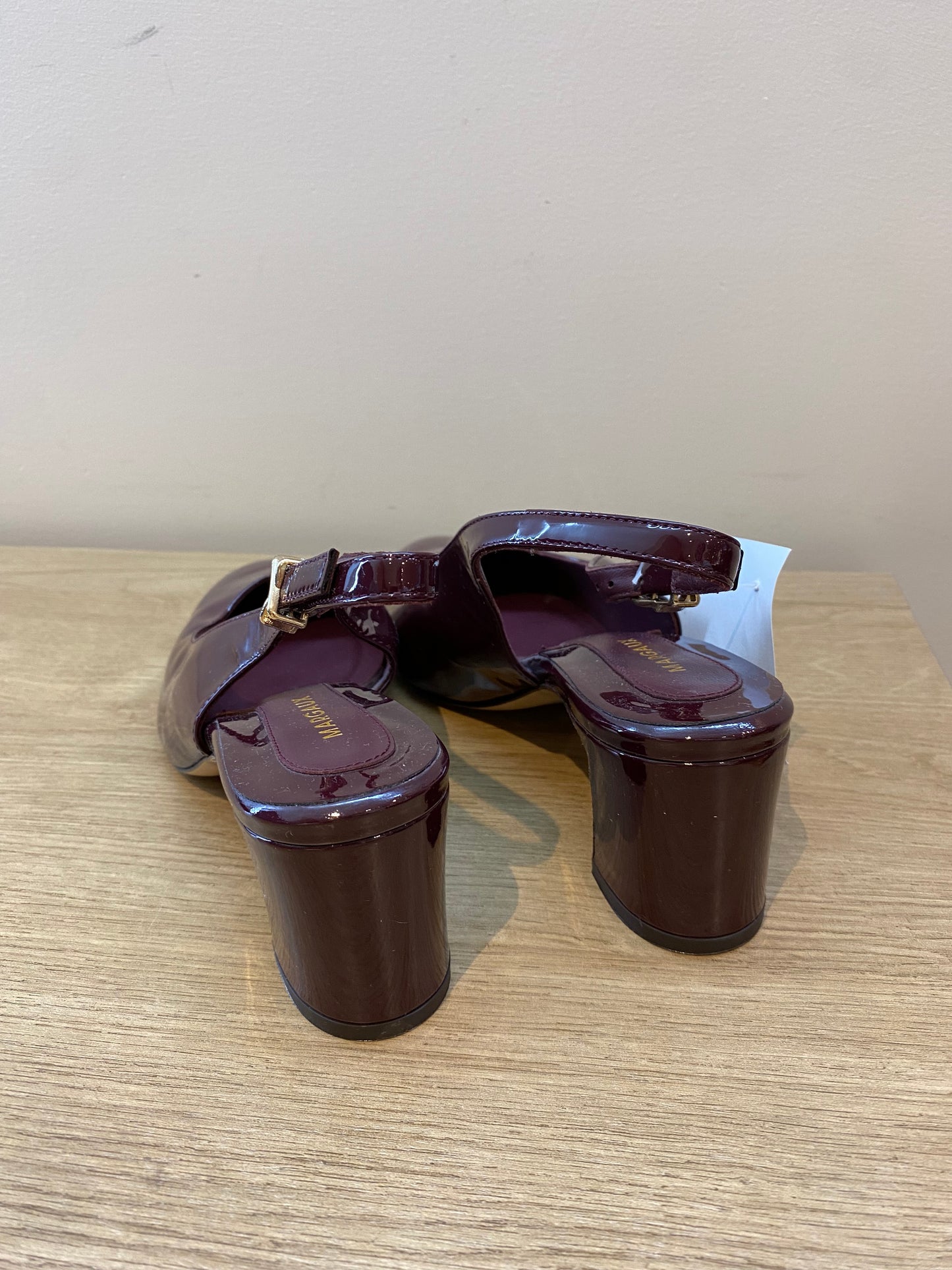 Margaux Cluny Slingback Sandals Burgundy - Size 7.5