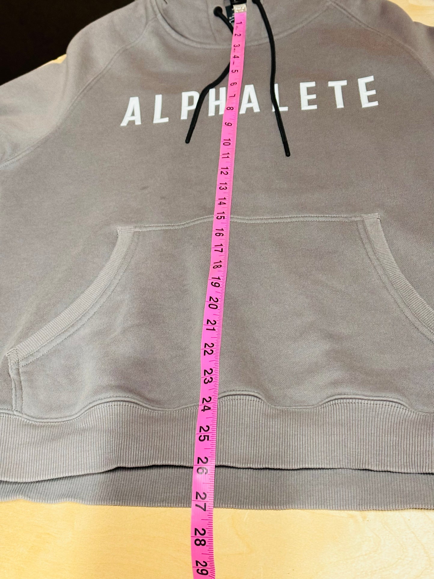 Alphalete Men's Hoodie Grey - Size Medium