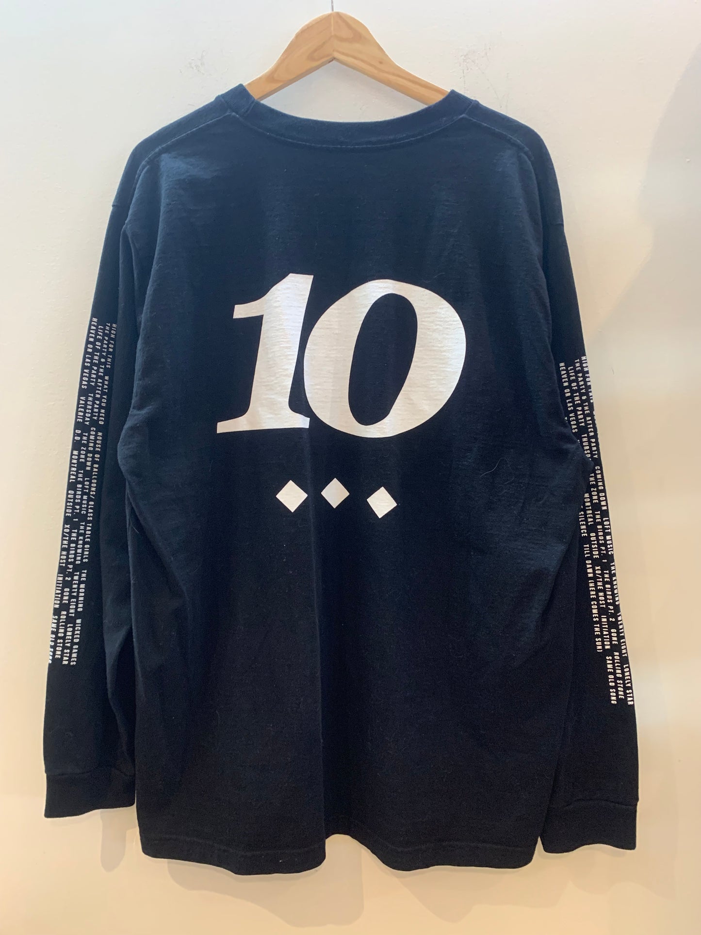The Weeknd XO Trilogy 10 Year Anniversary Long Sleeve Tee Black - Size XXL
