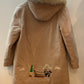 Northern Sun Vintage Gemini with Fur Hood Trim Inuit Eskimo Parka Coat - Large