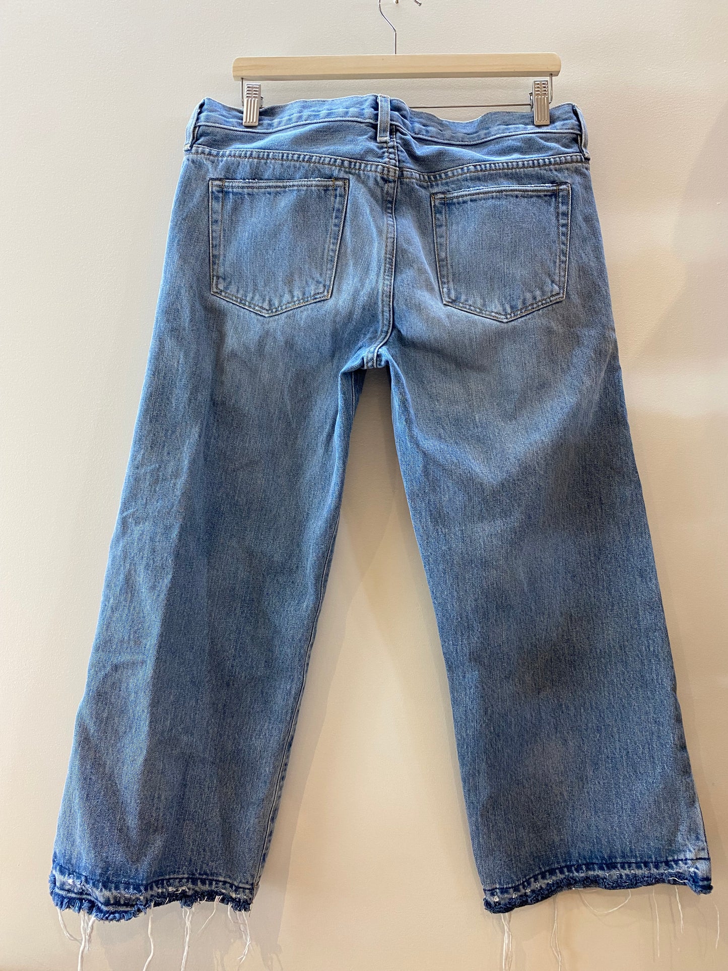 Simon Miller Relaxed Fit Distressed Denim Jeans 90s Y2K Light Wash - Size 30