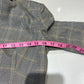 Lili Sidonio Fringe-Trim Plaid Blazer Grey Check - Women's Size XS