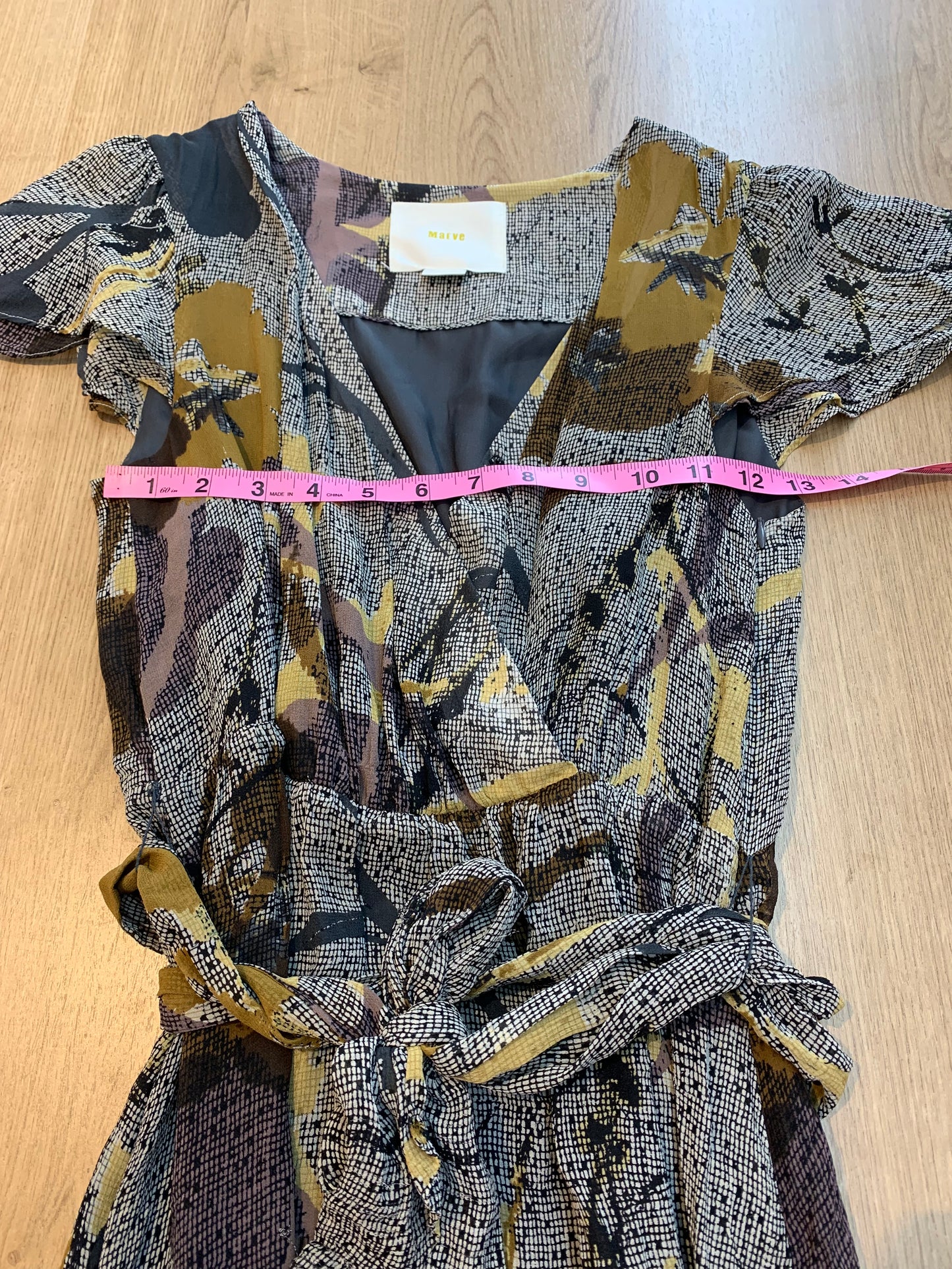 Maeve Anthropologie A Line Short Sleeve Belted Brown Dress - Women’s Size 2