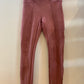 Spanx Faux Suede High Waisted Leggings Rich Rose - Women’s Petite Small