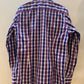 Eton Plaid Dress Shirt Purple/Blue - Size 41 Contemporary 16