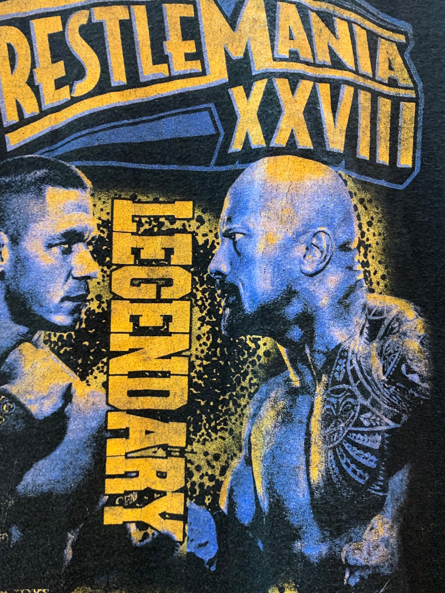 WWE Wrestlemania 2012 (Rare) Cena VS the Rock T-Shirt - Size Medium