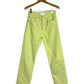 Mother Superior Straight Leg Women's Jeans Neon Green - Size 25