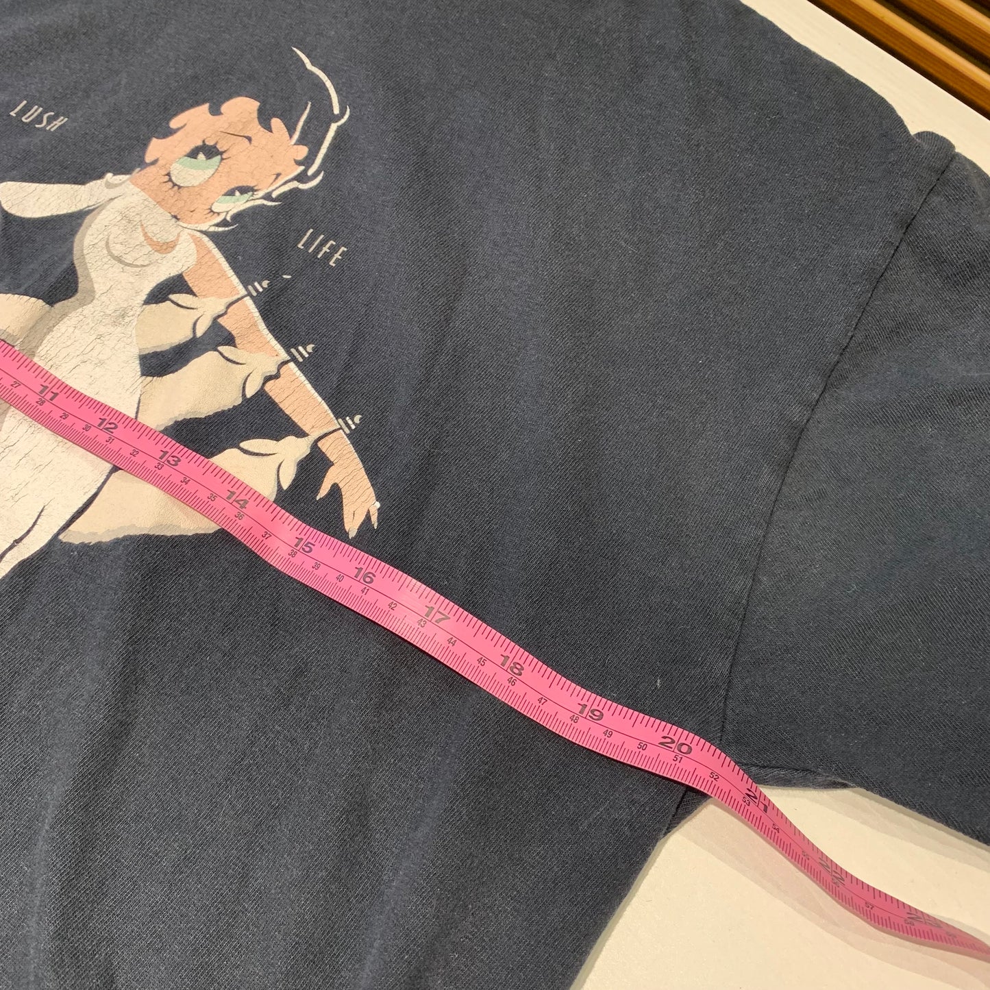 Betty Boop Vintage 1990's Lush Life Jerzees Tag Shirt - Size Large