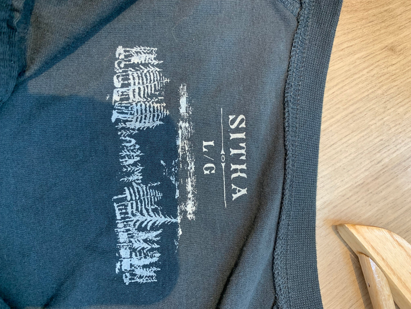 Sitka Three Quarter Sleeve Henley Tee Shirt Navy Blue - Men's Size Large