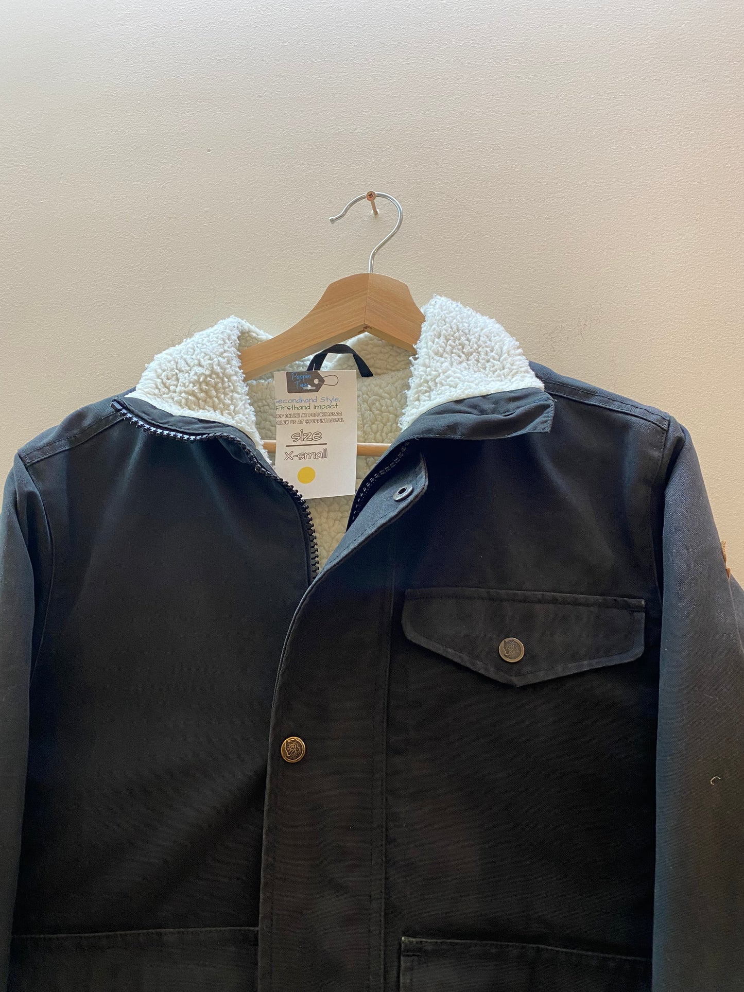 FJALLRAVEN Black G 10000 Greenland Winter Jacket - Men's XS