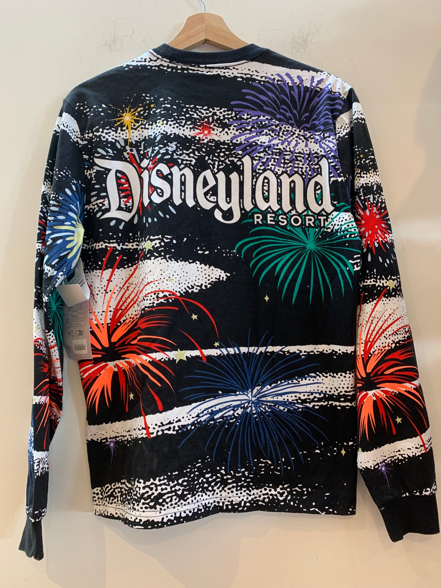 Disney 2003 Long Sleeve Thick Shirt All Over Print (BNWT) - Size Small