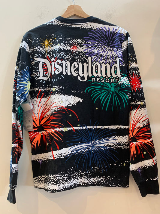 Disney 2003 Long Sleeve Thick Shirt All Over Print (BNWT) - Size Small