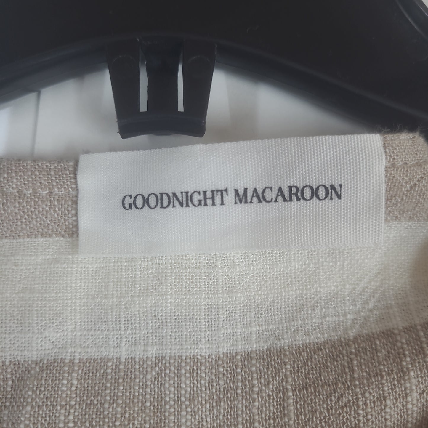 Goodnight Macaroon Women's Button Up Striped - Size Small