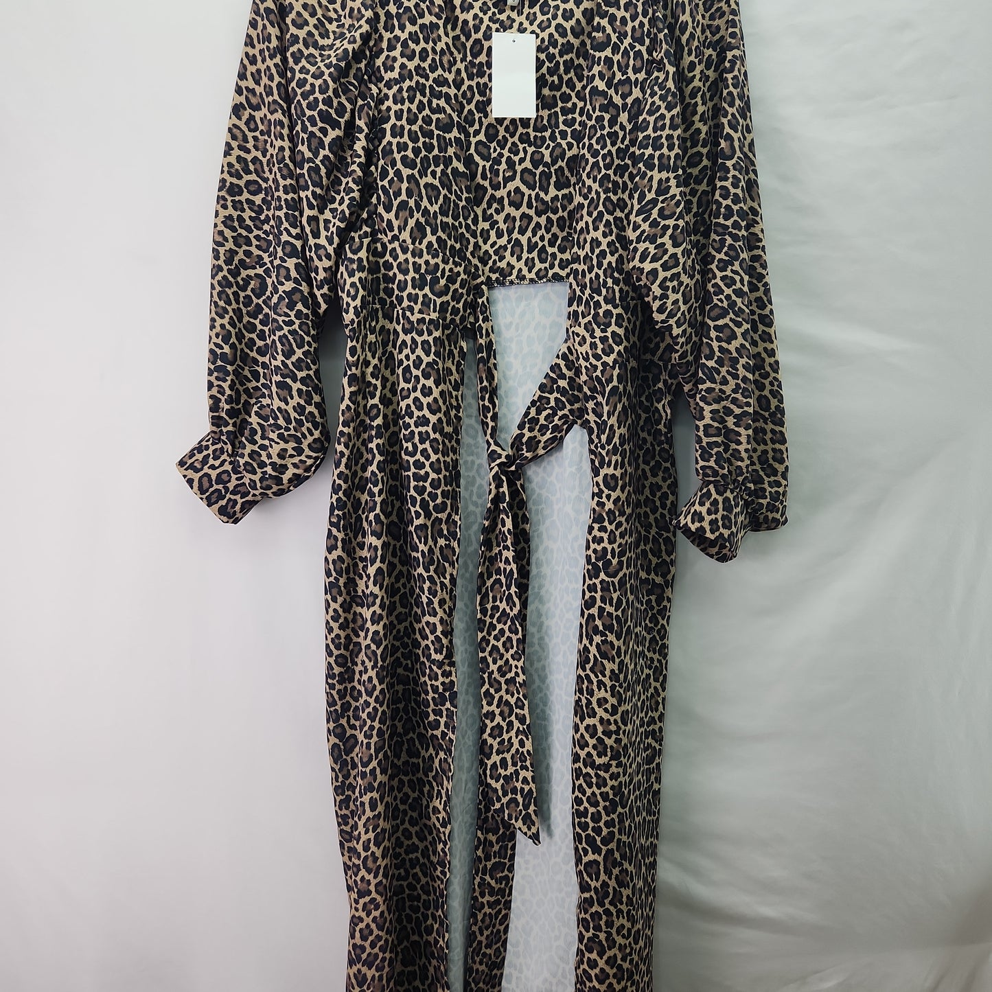 Never Fully Dressed Beach Cover Up Dress Leopard Print - 6